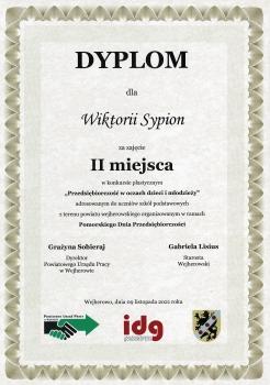 dyplom Klaudia Sypion