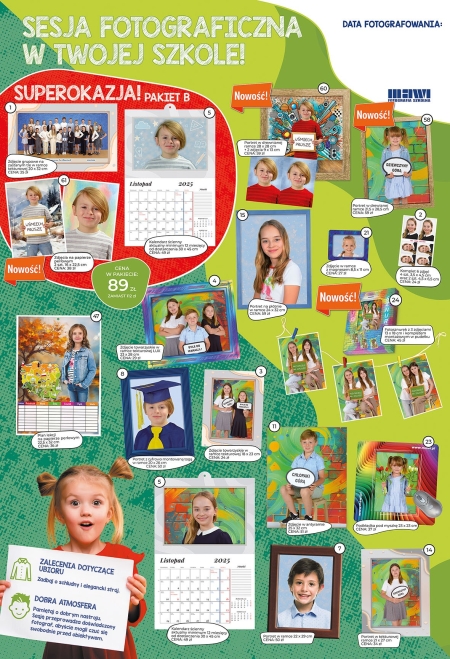 Sesja Fotograficzna dla uczniów szkoły w dniu 10.12.2025r.