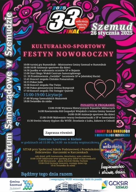 33 Finał WOŚP - Szemud 26.01.2025r. 