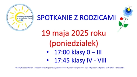 Spotkanie z Rodzicami 19.05.2025r.