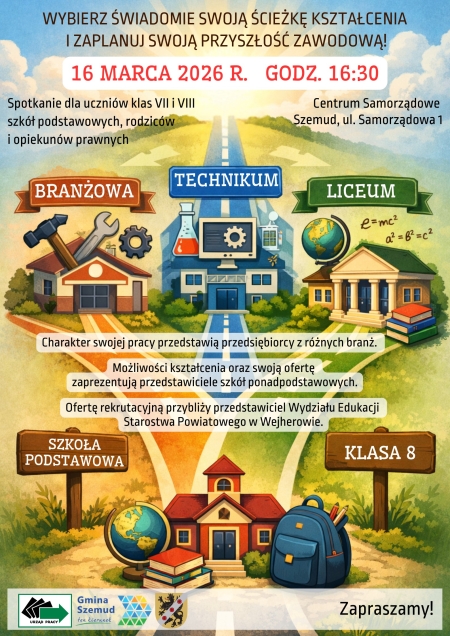 Informacja dla Rodziców i Uczniów kl. VII i VIII z PUP w Wejherowie