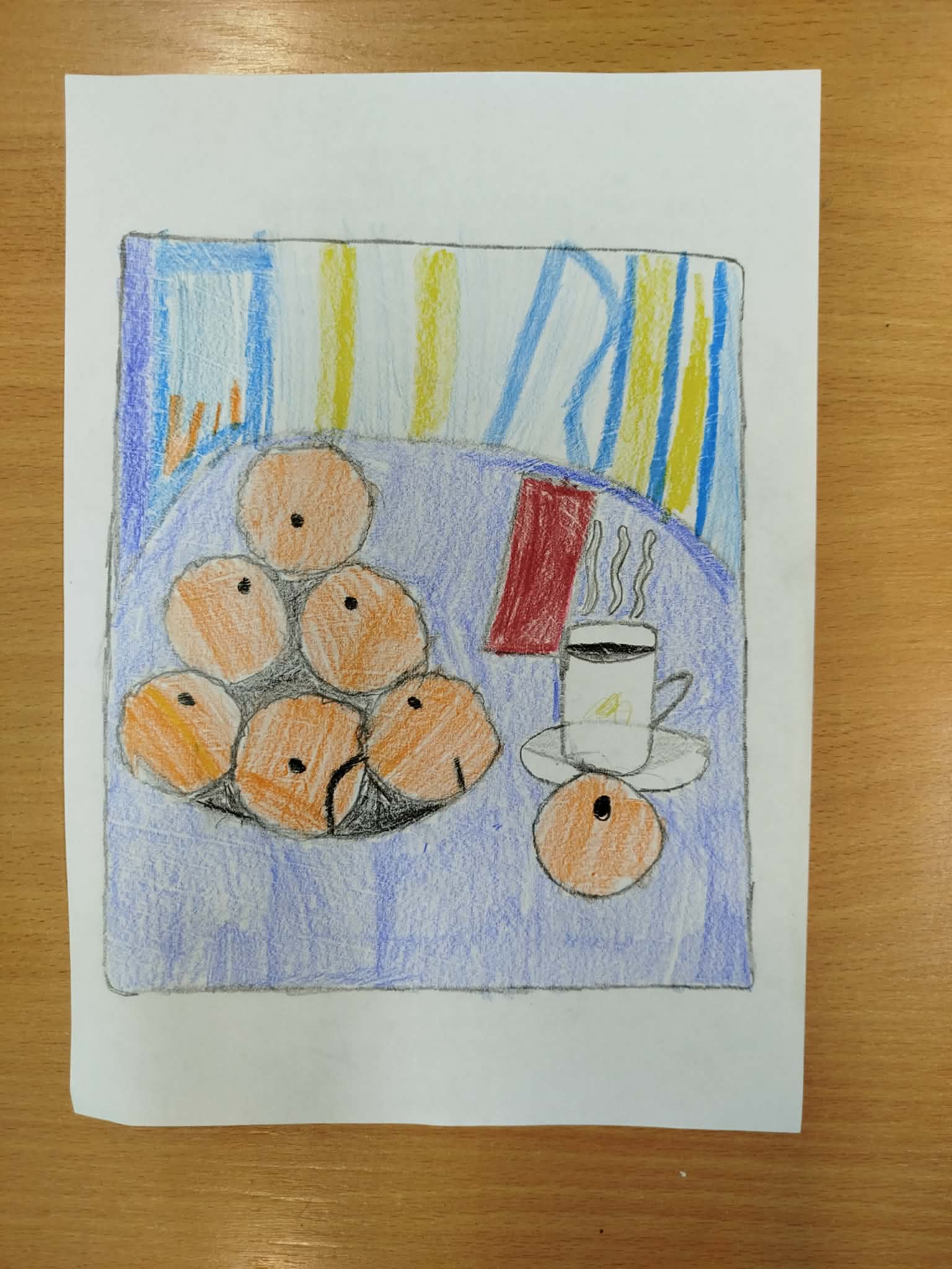 „Malowanie martwej natury” w świetlicy szkolnej 