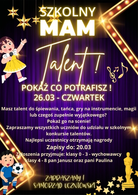 Masz talent? Pokaż go!