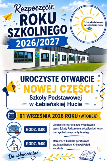 Informacja o rozpoczęciu roku szkolnego 2026/2027